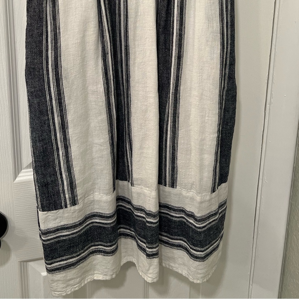 Universal Thread - Navy and White Striped Midi Dress with Pockets - Picture 2 of 9